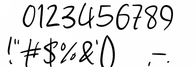 Sky Landing Font OTHER CHARS