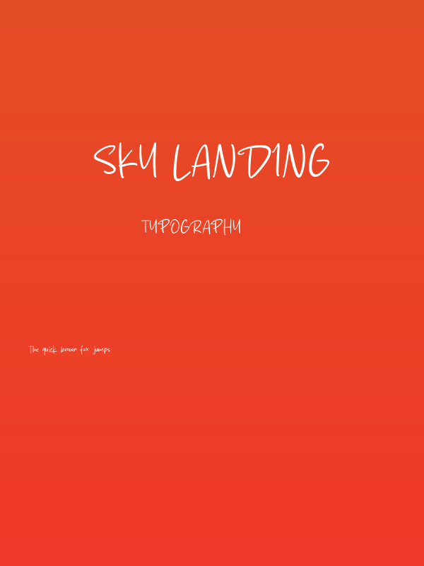 Sky Landing Poster