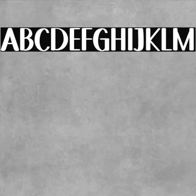 Sky Letter Font examples