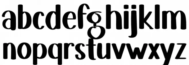 Sky Letter फ़ॉन्ट लोअरकेस