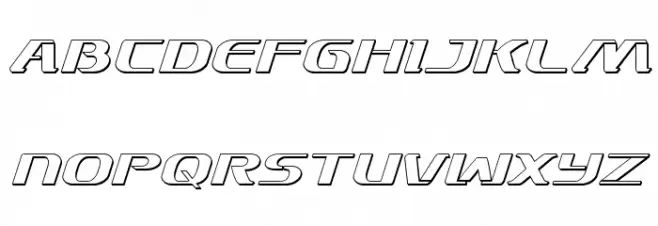 Sky Marshal 3D Italic خط أحرف كبيرة