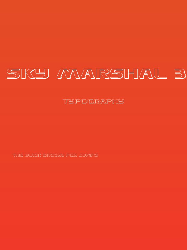 Sky Marshal 3D Poster