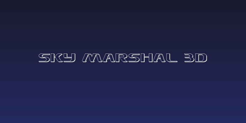Sky Marshal 3D Social Header