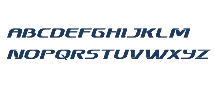 Sky Marshal Bold Italic Lowercase