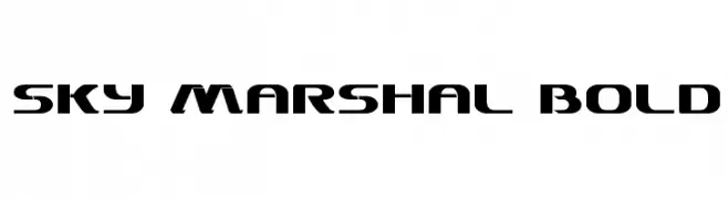 Sky Marshal Bold  font caratteri gratis