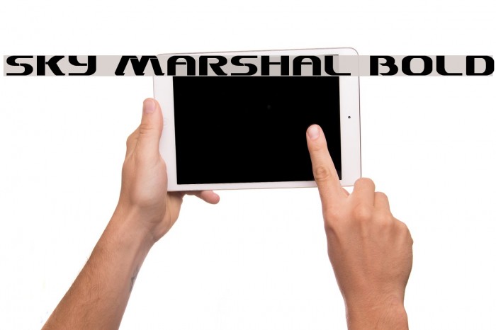 Sky Marshal Bold Font examples
