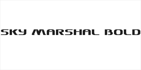 Sky Marshal Bold Logo
