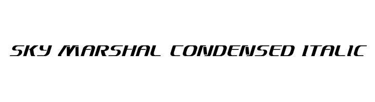 Sky Marshal Condensed Italic  Fuentes Gratis Descargar