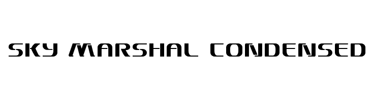 Sky Marshal Condensed  フリーフォントのダウンロード