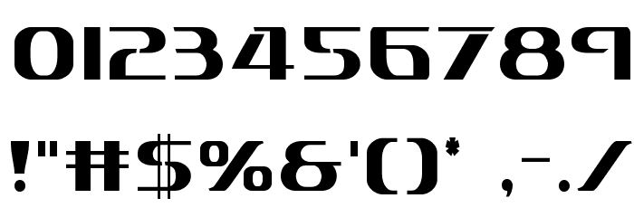 Sky Marshal Condensed Font OTHER CHARS