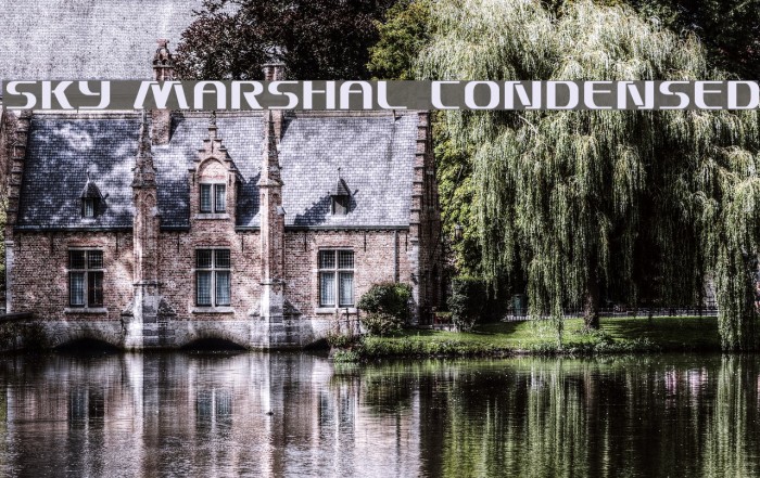 Sky Marshal Condensed Font examples