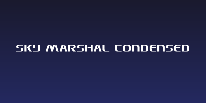 Sky Marshal Condensed Social Header