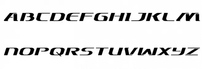 Sky Marshal Expanded Italic 字体 大写