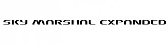 Sky Marshal Expanded  font caratteri gratis