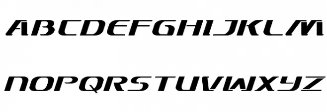 Sky Marshal Italic Шрифта ВЕРХНИЙ