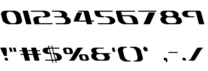 Sky Marshal Leftalic Font OTHER CHARS