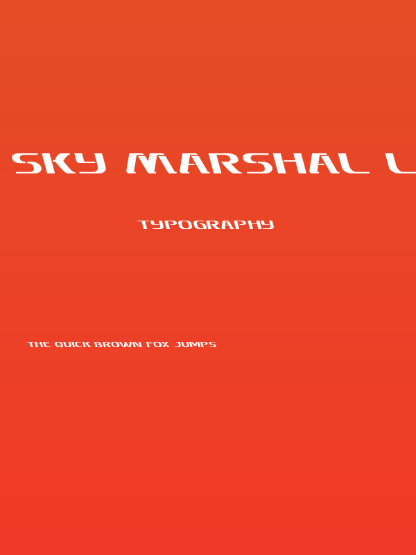 Sky Marshal Leftalic Poster