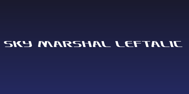 Sky Marshal Leftalic Social Header