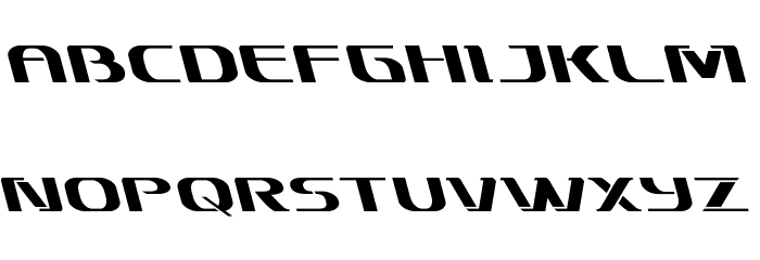 Sky Marshal Leftalic Font LOWERCASE