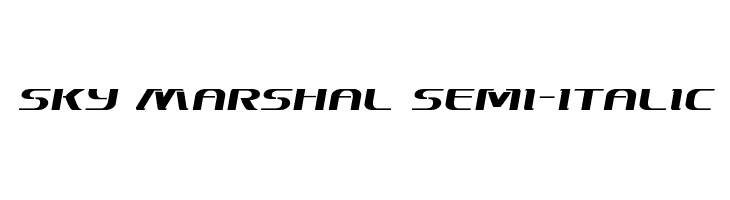Sky Marshal Semi-Italic  Fuentes Gratis Descargar