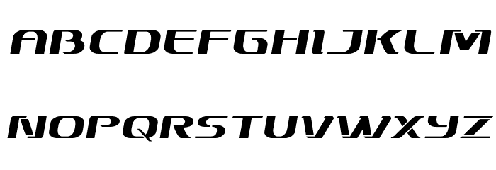 Sky Marshal Semi-Italic Font LOWERCASE