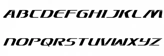 Sky Marshal Super-Italic Schriftart Groß