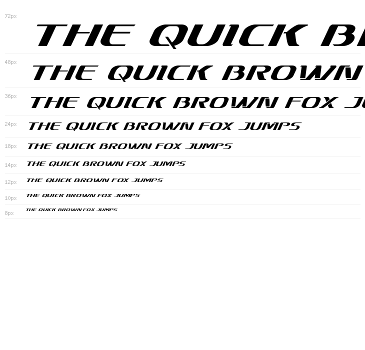 Sky Marshal Super-Italic Waterfall