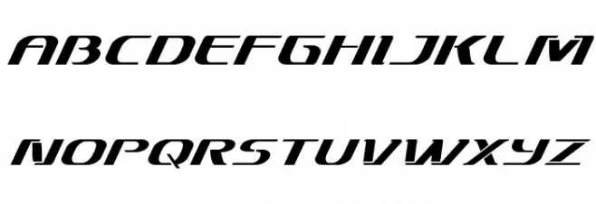 Sky Marshal Super-Italic Caratteri MINUSCOLO
