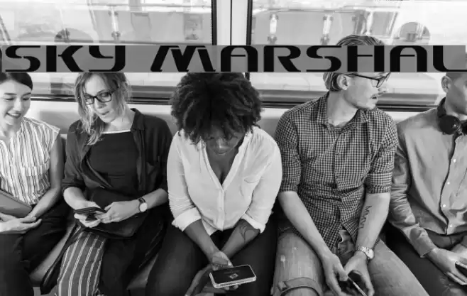 Sky Marshal Font examples