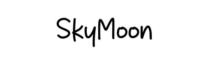 Sky Moon  フリーフォントのダウンロード