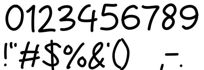 Sky Moon Font OTHER CHARS