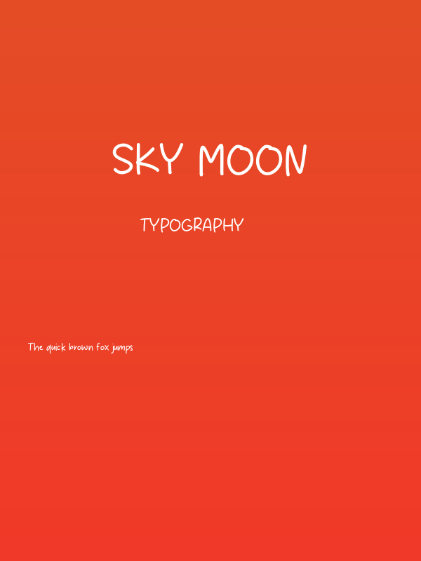 Sky Moon Poster