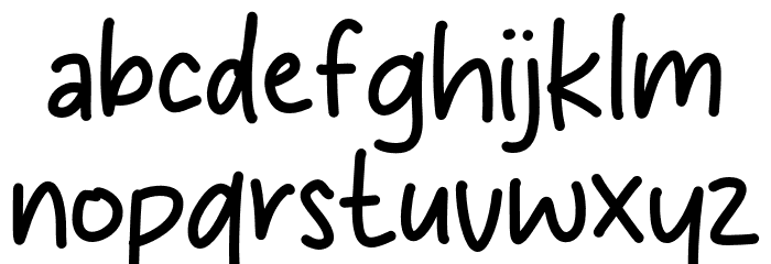 Sky Moon Font LOWERCASE