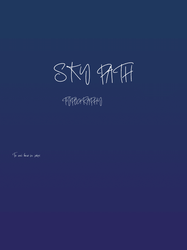 Sky Path Poster