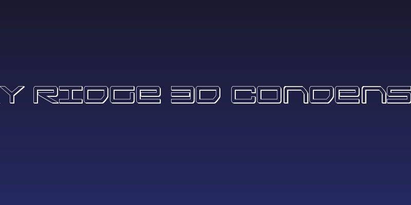 Sky Ridge 3D Condensed Social Header