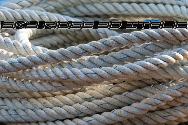 Sky Ridge 3D Italic Example 3