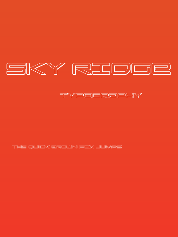 Sky Ridge 3D Poster