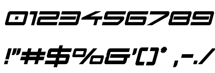 Sky Ridge Bold Condensed Ital Font OTHER CHARS