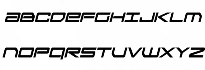 Sky Ridge Bold Condensed Ital Caratteri MAIUSCOLE