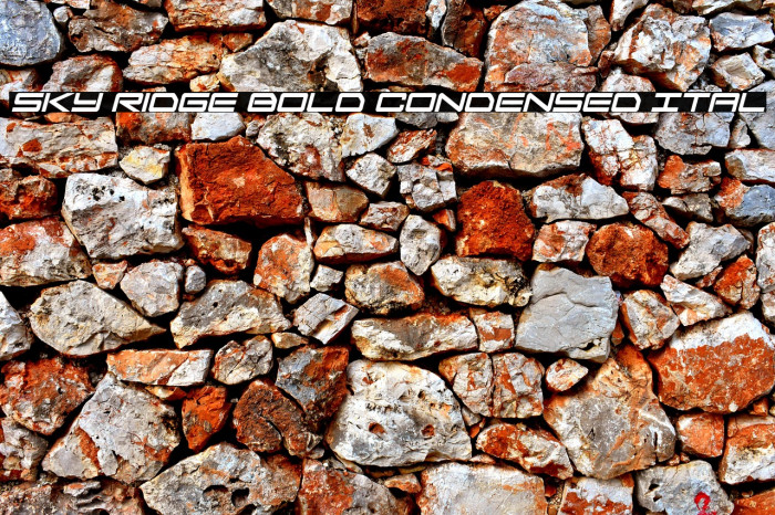 Sky Ridge Bold Condensed Ital Example 3