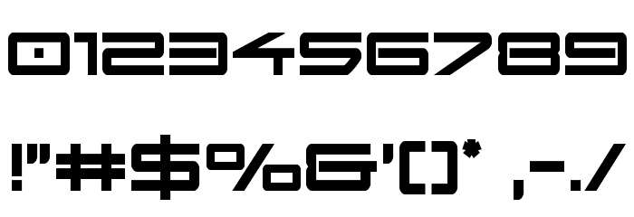 Sky Ridge Bold Condensed Font OTHER CHARS
