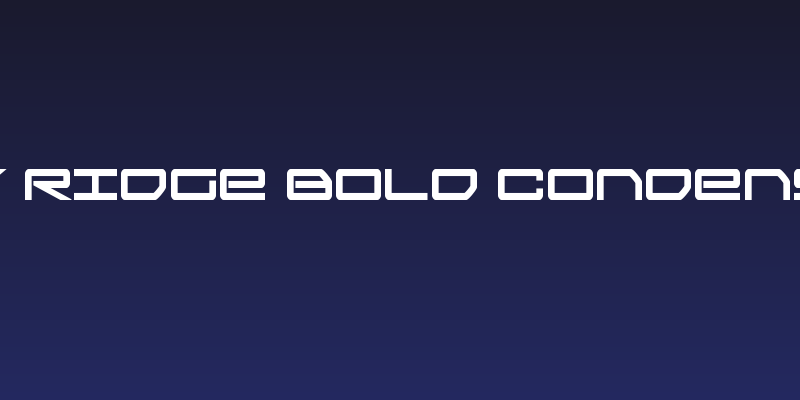 Sky Ridge Bold Condensed Social Header