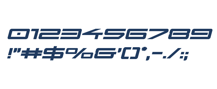 Sky Ridge Bold Expanded Italic Other Characters