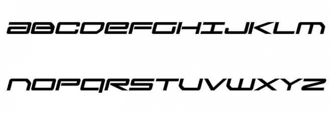 Sky Ridge Bold Expanded Italic Fonte MAIÚSCULAS