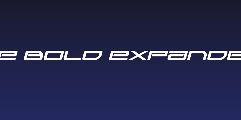 Sky Ridge Bold Expanded Italic Social Header