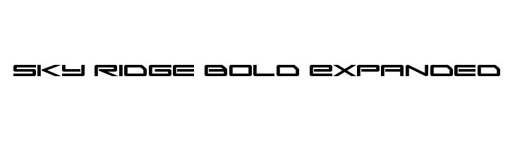 Sky Ridge Bold Expanded  Frei Schriftart Herunterladen