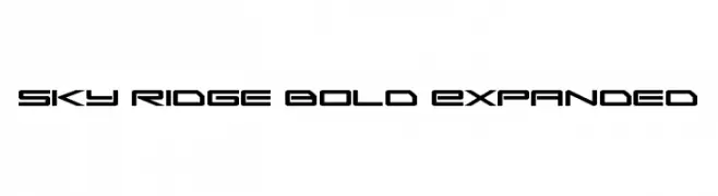 Sky Ridge Bold Expanded  Frei Schriftart Herunterladen
