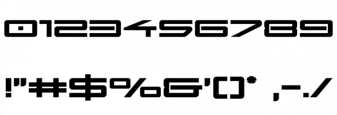 Sky Ridge Bold Expanded Font OTHER CHARS