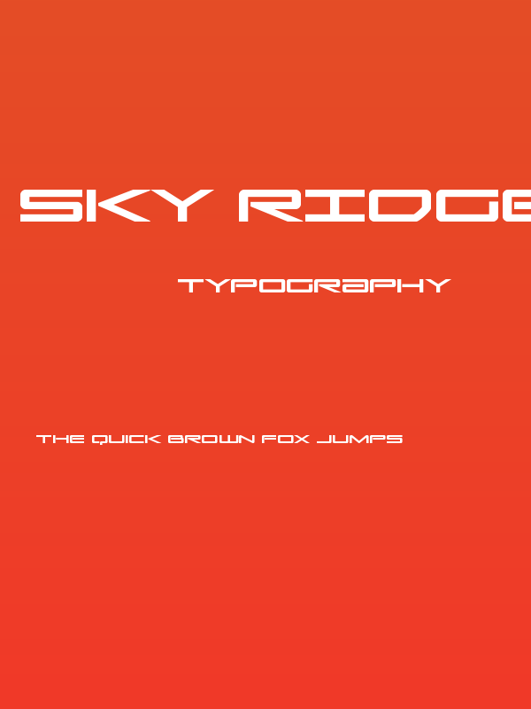 Sky Ridge Bold Expanded Poster