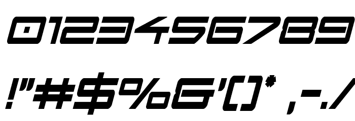 Sky Ridge Bold Extra-Cond Ital Font OTHER CHARS